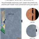Case for Samsung Galaxy Tab S6 Lite 10.4 inch 2024/2022/2020 (SM-P620/P625/P610/SM-P615/SM-P613/SM-P619) Multi-Angle Viewing Smart Cover with Pocket, Business PU Leather with Card Slot-Gray