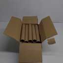 CYEAH 20 Pcs Mailing Tubes with Caps, 1.5x12-Inch Kraft Paper Poster Tube for Shipping, Packing, Bulk Round Packaging, Cardboard Mailers, Art Prints, Maps, Blueprint