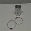 OD 2.75in (70mm) Aluminum Air Intake Tube Joiner Connector Coupler, Length 4.72in (120mm)