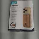 ESR for MagSafe Wallet, 3-Card Holder, Magnetic Wallet for iPhone,Vegan Leather, Secure-Grip Finger Loop, for iPhone 17/16/15/14/13/12 Series, Not for 13/12 Mini, Brown