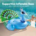 JOYIN Inflatable Peacock Pool Float - Giant Peacock Fun Beach Floaties, Pool Party Decorations Adult Size Inflatable Animal Summer Swim Pool Raft Lounge for Adults