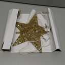 BrizLabs Christmas Tree Topper Lights, 9“ Plug in Christmas Star Treetop Light, UL Certified 10 Warm White Xmas Star Topper Lights for Indoor Home Party Christmas Tree Decor