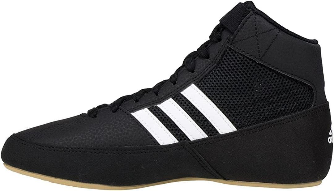 adidas Men's HVC Wrestling Shoes (6.5, Black/White)