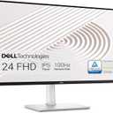 Dell Monitor 23" Dell S2425HS Monitor - 23.8 Inch, FHD (1920x1080) Display, 100Hz Refresh Rate 1500:1 Contrast Ratio, TÜV Rheinland Eye Comfort 4 Star, Integrated 2x5W Speaker, Height/Tilt/Swivel/Pivot - Ash White