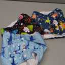 CuteBone Washable Dog Diapers Male with Snaps Reusable 3pcs a Pack Doggie Belly Band for Male Dogs Wraps KDM05L (L(17"-21"))