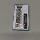 Thin Stainless Steel Bands Compatible with Apple Watch 38mm 40mm 41mm 42mm 44mm 45mm 46mm for Women, Metal Straps for iWatch Series 11 10 9 8 7 6 5 4 3 2 1 SE (Silver)