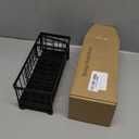 Cisily Black Sponge Holder for Kitchen Sink, Sink Caddy Organizer with High Brush Holder, Kitchen Countertop Organizers and Storage Essentials, Rustproof 304 Stainless Steel, Soap Dispenser Organize