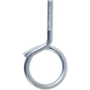 1/4"-20 Machine Threaded Bridle Rings, 1-1/4" Diameter Heavy Duty Cable & Wire Support, Hangers for Low Voltage Cable Management/Phone Lines/Ethernet/Coaxial, etc. 100 Pack