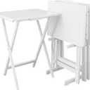 Casual Home 5pcs Tray Table Set - White (660-41)