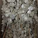 Hollyone 20 Pcs Glitter Christmas Tree Picks and Sprays Artificial Eucalyptus Branches 13" Blue Eucalyptus Leaves Picks Stems for Christmas Tree DIY Garland Wreath Crafts Home Decoration