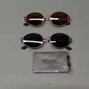 livho 2025 Trendy Oval Sunglasses - Stylish Polarized Shades for Everyday - Retro Metal Frames