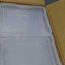novelinks 12 Pack 5"x7" Clear Photo Storage Boxes with Lids, Plastic Photo Organizer Cases and Picture Boxes, Picture Storage Containers for Greeting Cards, Task boxes, Board Games, Minimalist