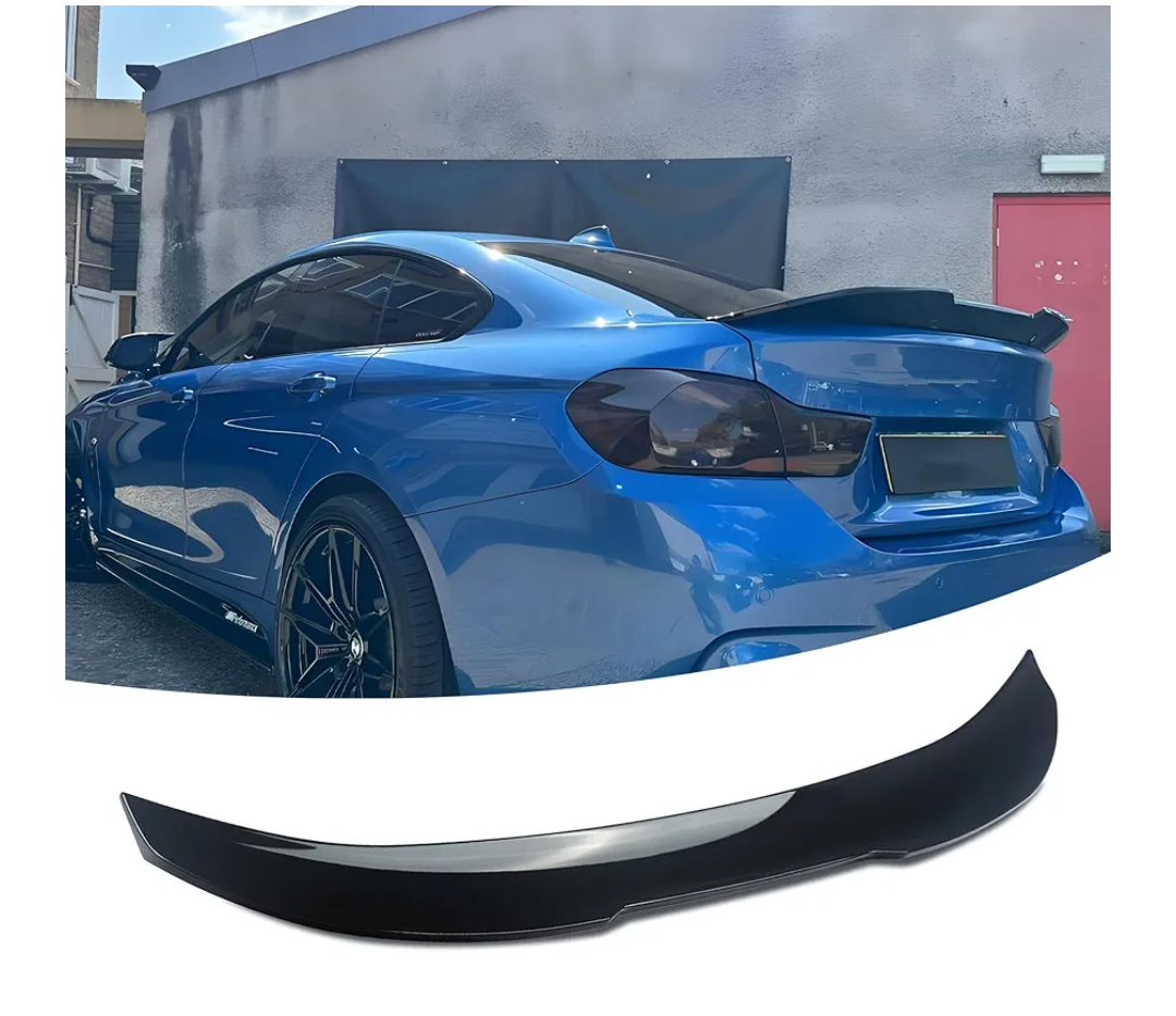 Rear Trunk Spoiler Wing ABS Fit for BMW 4 Series F36 Gran Coupe 4-Door 2015-2020 428i/ 430i/ 435i/ 440i PSM Style Decklid Lip Exterior Accessories(Glossy Black)
