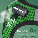 FAYOGOO Cat Harness, Cat Leash and Harness Set for Walking Escape Proof, Harness for Small Cats/Small Dogs, Large Kitten/Puppy Harness and Leash, Harness for Cats XL(Neon Green, X-Large)