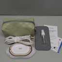 Newbealer Travel Iron with Dual Voltage - 120V/220V Lightweight Dry Iron for Clothes (No Steam), Non-Stick Ceramic Soleplate, 302℉ Heat Press Machine, w/Spray Bottle, Pouch & Silicone Stand (White)