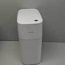 JOYBOS Trash Can with Lid Automatic Garbage Can, 3.8 Gallon Slim Small White Plastic Smart Trash Bin, Narrow Motion Sensor for Bedroom, Bathroom, Toilet Office