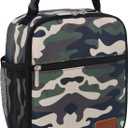 Femuar Lunch Box for Men Women Adults Small Lunch Bag for Office Work Picnic - Reusable Portable Lunchbox, Camouflage