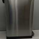 Home Zone Living 12 Gallon Slim Kitchen Trash Can with Soft Close Lid, Step Pedal, Bag Tuck Band, and Removable Liner, Stainless Steel, Silver