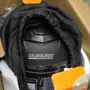 OUMURS Modular Motorcycle Helmets Full Face Flip up Street Bike Motorcycle Helmet for Unisex Adult Matte Black - XXL