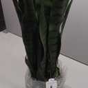 Nearly Natural 35in Artificial Snake Plant, Sansevieria Faux Greenery with Black Planter for Indoor Home Office Decor, Low Maintenance