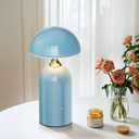 HOMY New Blue Pure Craft Desk lamp Indoor Home Improvement Lighting Outdoor Camping Atmosphere Lamp Nightlight LED Bedroom, Living Room, Home Office, Patio, Bathroom, Dining Table