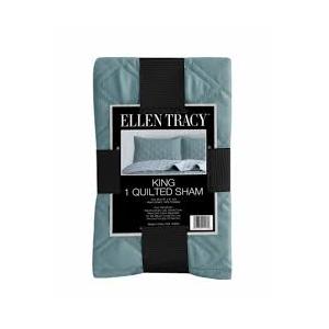 Ellen Trac™ Quilted Single Sham 100% Polyester King, King  Green 20x36inch