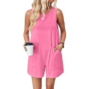 VUTRU Rompers for Women Summer Short Jumpsuits Casual Loose Fit Maternity Romper Comfy Cotton One Piece with Pockets S VUTRU Rompers for Women Summer Short Jumpsuits Casual Loose Fit Maternity Romper Comfy Cotton One Piece with Pockets S