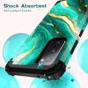 Hocase for Galaxy S20 FE 5G Case, Heavy Duty Shockproof Protection Soft Silicone Rubber+Hard Plastic Bumper Hybrid Protective Case for Samsung Galaxy S20 FE (6.5"") 2020 - Emerald Green