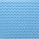 Silicone Dish Drying Mat for Multiple Usage,Easy clean,Eco-friendly,Heat-resistant Silicone Mat for Kitchen Counter or Sink,Refrigerator or drawer liner Light Blue L 16 inches x 12 inches