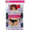 Hanes Women's Panties Pack, High-cut Cotton Briefs, Hi-cut Cotton Underwear, 6-pack (Colors May Vary)