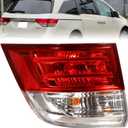 Boine Left Driver Side Tail Light Compatible With 2014 2015 2016 2017 Honda Odyssey Rear Light Brake Lamps Include Bulb Replaces 33550TK8A11 HO2804104 (Left Driver Side)