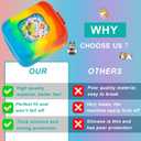 2 x YouKnow Silicone Case for Bitzee Magicals Interactive Toy Digital Pet and Case, Protective Skin Sleeve for Bitzee Virtual Electronic Pets Accessories (Case Only) (Colorful)