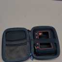 JCHPINE Silicone Cover and Hard Travel Case for JBL Go 4 Ultra Portable Bluetooth Speaker, Accessories for JBL Go 4 Pro Sound Bluetooth Speaker Stand Up Holder (Blue Case)