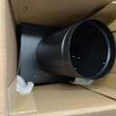Hon&Guan 6 Inch Removable Roof Vents Roof Dryer Vent Cap for Houses Galvanized Steel 6 Inch Exhaust Vent for Ventilation System-with Damper, Black.
