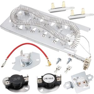 Dryer Heating Element Kit Fit for Whirlpool WED5100HW2 WED5100HW1 WED5100HW0 WED5100HW3 WED5100HC1 WED5100HC0 WED5100HC2 WED5100HC3 WED8000DW4 WED5605MC0