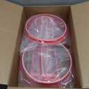 Front Grill Insert+Headlight Turn Light Cover Compatible with 2024-2026+ Jeep Wrangler JL JLU & Gladiator JT Exterior Accessories,Not Fit for JL Sport & Sports (Pink)