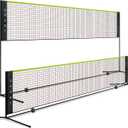 Pickleball Net Volleyball Net Outdoor Height Adjustable 17ft/10ft x 7.2ft Badminton Net Backyard Game Tennis Portable for Junior Kid Soccer Pool Sports High School