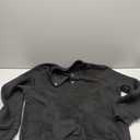 Quilted Sweatshirts for Men Quarter Button Pullover Sweater Casual Mock Neck Thermal Fleece Pullover Sweatshirt (Large, Black)