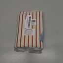 RYSMIYOU Decorative Throw Pillow Covers Set of 2 Red Striped Pillow Covers 18x18 Inch Throw Pillow Cover Linen Pillowcase Modern Farmhouse Outdoor Pillow Covers for Couch Sofa Living Room