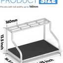Mondazie Ski Storage Rack for Garage Freestanding Ski Holder for 4 Pair Skis, Boot, Helmet, Goggles, Indoor Snowboard Rack Organizer Stand for Home, Shed, Basement, White