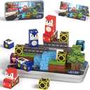 35PCS Mini Magnetic Blocks, Magnetic Blocks Travel with Portable Iron Box, Magnetic Building Blocks STEM Learning Set for Ages 3 4 5 6 7 8, Suitable for Restaurant and Travel, Hedgehog