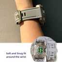 20mm Watch Band for Garmin fenix 5s 6s 7s pro solar Quick Fit 20 silicone bands replacements with light Soft gold buckle for garmin epix pro gen 2 42mm Descent Mk2s/3/3i Short for Women (20-Powder Gray)