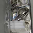 Cold Ice Food Serving Display tray 5 Pan 3 Ice Pack Clear Lid Cooled Condiment Serving Container Dispenser Cold Serving Buffet Server Cooler Spice Food Display Rack Sauce Organizer forParties