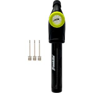 Franklin Sports Ball Pump + Pressure Gauge with Needle - Perfect Pump Hand Pump for Sports Balls - Air Inflation Pump for Soccer, Basketballs + More, Black (One Size)