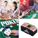 Unniweei Automatic Card Shuffler, Battery-Operated Electric Shuffler, Casino Card Game for Poker, Home Card Game, UNO, Phase10, Texas Hold'em, Blackjack, Home Party Club Game