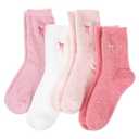 Abeillo 4 Pairs Fuzzy Socks for Women Cozy Fluffy Slipper Socks Soft Thick Home Sleeping Sock Coquette Warm Winter Clothing US 5 - 10