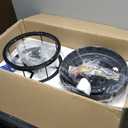 52 inch Flush Mount Ceiling Fan with Light Pull Chain, 5 Reversible Blades, Farmhouse Low Profile Crystal Lighting Ceiling Fan Chandelier for Bedroom Living Room