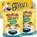 Purina Beggin' Strips With Real Meat Dog Treats, With Bacon and Peanut Butter Flavor - (Pack of 2) 26 oz. Pouches (EXP 08/01/26)