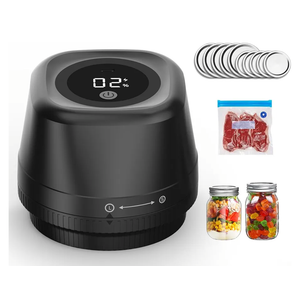 Upgraded Electric Mason Jar Vacuum Sealer, 3-in-1 Automatic Vacuum Sealer Kit for Canning with Wide and Regular Mouth Mason Lids, Portable Mason Jar Sealer for Vacuum Bag, Gifts for Mom