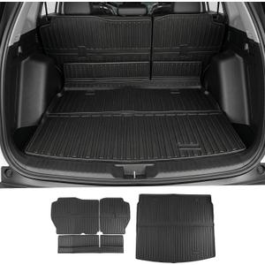 Cargo Mat Fit for Honda CR-V & CR-V Hybrid 20232026, Upper Deck Trunk Liner with Back Seat Backrest Mats, All-Weather Cargo Floor Protector, Fit for Honda CRV Accessories
